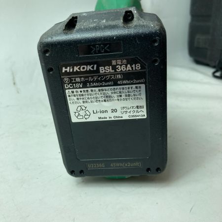 HiKOKI ハイコーキ コードレスセーバソー CR18DA グリーン 充電器・充電池1個・ケース付 18v