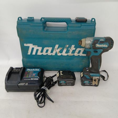MAKITA マキタ インパクトドライバ TD111D ブルー 充電器・バッテリー2個・ケース付 コードレス式 10.8v