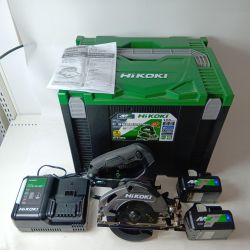 HiKOKI ハイコーキ 丸のこ コードレス式 36v C3605DA ブラック 充電器・充電池2個・ケース付 Aランク