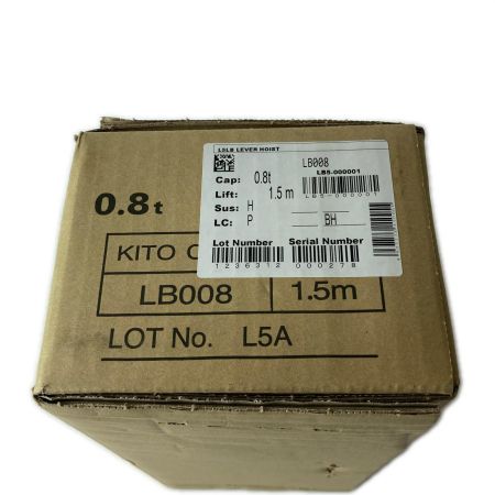 KITO キトー レバーブロック LB008 0.8t