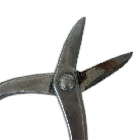 輝盛光 板金鋏 ライトグレー 本体のみ 260mm 使用感有 ハイスM1