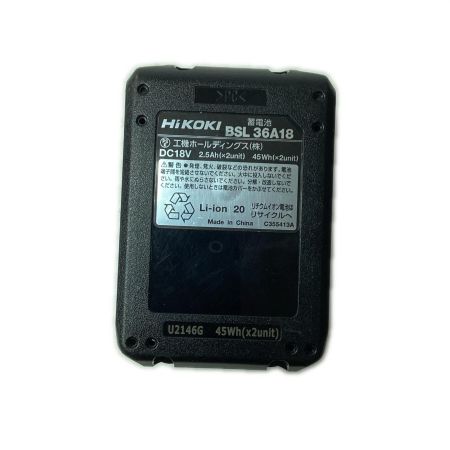 HiKOKI ハイコーキ 丸のこ コードレス式 165mm 36v C3606DA グリーン 充電器・充電池1個・ケース付