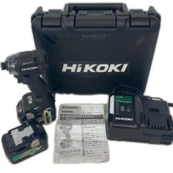HiKOKI ハイコーキ インパクトドライバ WH36DC ブラック 充電器・バッテリー2個・ケース付 コードレス式 36v 8111733 Bランク