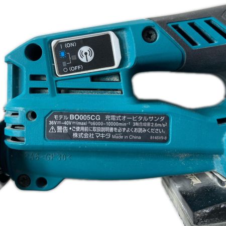 MAKITA マキタ 充電式オービタルサンダ BO005CG ブルー バッテリーアダプター付 40v