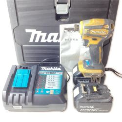 MAKITA マキタ インパクトドライバ コードレス式 18V TD172DGX イエロー 充電器・充電池2個・ケース付 Cランク