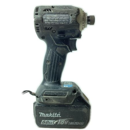 MAKITA マキタ インパクトドライバ コードレス式 18v TD171DRGX ブラック 充電器・充電池2個・ケース付