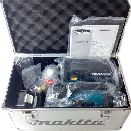 MAKITA マキタ 真空ポンプ コードレス式 18v 6.0Ah VP180DRG ブルー 充電器・充電池1個・ケース付
