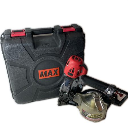 MAX マックス エア釘打ち HN-65N3(D) ブラック×レッド ケース付 高圧 65mm