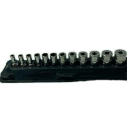 Snap-on スナップオン ソケットセット TMMS5/5.5/6/7/8/9/10/11/12/13/14/15 ライトグレー 12個セット Cランク
