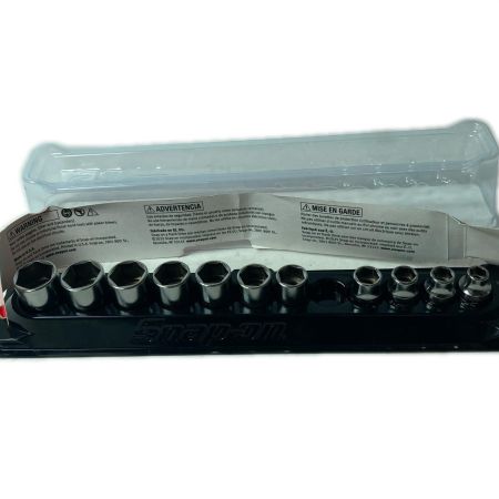 Snap-on スナップオン 3/8 6角 シャローソケット セット  12pcs 212FSMY ライトグレー 8～19mm 11pcs 12ｍｍ欠品