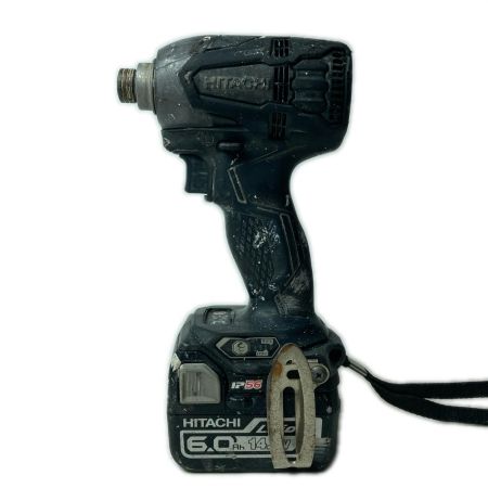 HITACHI 日立 インパクトドライバ WH14DDL2 ブラック 充電器・バッテリー2個・ケース付 コードレス式 14.4v 361193