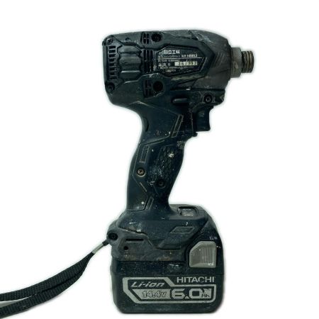 HITACHI 日立 インパクトドライバ WH14DDL2 ブラック 充電器・バッテリー2個・ケース付 コードレス式 14.4v 361193