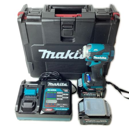 MAKITA マキタ インパクトドライバ 40v 2.5Ah TD001G ブルー 充電器・充電池2個・ケース付