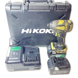 HiKOKI ハイコーキ インパクトドライバ コードレス式 18v WH18DDL2 イエロー 充電器・充電池2個・ケース付 Cランク
