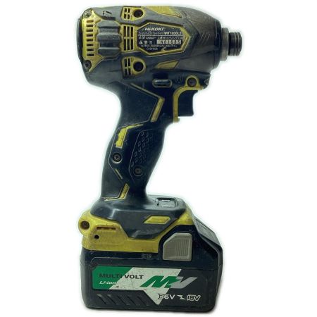 HiKOKI ハイコーキ インパクトドライバ コードレス式 18v WH18DDL2 イエロー 充電器・充電池2個・ケース付
