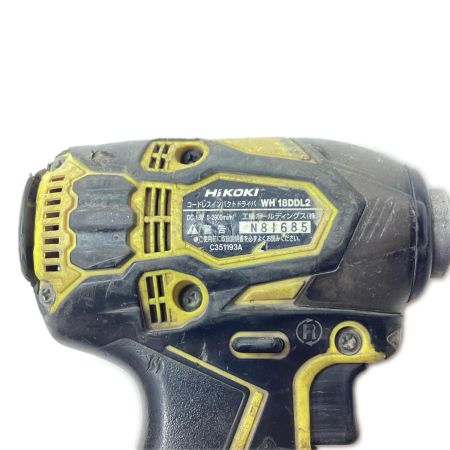 HiKOKI ハイコーキ インパクトドライバ コードレス式 18v WH18DDL2 イエロー 充電器・充電池2個・ケース付