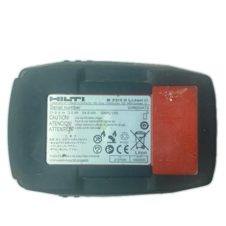 Hilti ヒルティ ドライバドリル コードレス式 21.6V SF 4-A22 レッド 充電池1個付 