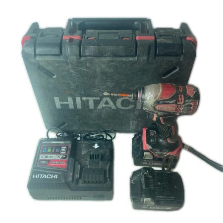 HITACHI 日立 インパクトドライバ  WH18DDL2 レッド 充電器・充電池2個・ケース付