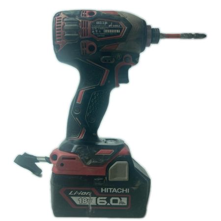HITACHI 日立 インパクトドライバ  WH18DDL2 レッド 充電器・充電池2個・ケース付
