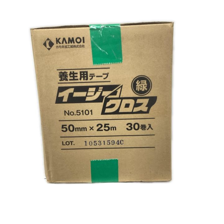 KAMOI 養生テープ 黄緑 50mm×25ｍ 30巻入り KAMOI 養生テープ 黄緑 50mm×25m 30巻入り - 中古工具・電動工具