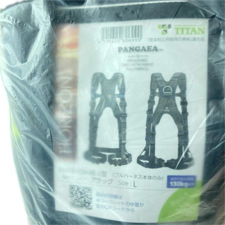 TITAN フルハーネス型安全帯 PAHN-10A-BL-L ブラック フルハーネス本体のみ L PANGAEA HORIZON