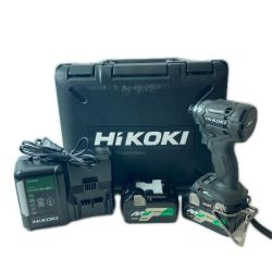 HiKOKI ハイコーキ インパクトドライバ WH36DC 2XPB ブラック 充電器・バッテリー2個・ケース付 コードレス式 36v 2.5Ah 5780-1621 キズ・ヨゴレ有 Bランク