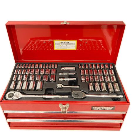 マスターグリップ 工具ケース レッド ツールセット165Pcs