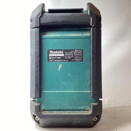 MAKITA マキタ バッテリー式ラジオ付きテレビ コードレス式 MR113 ブルー 本体のみ