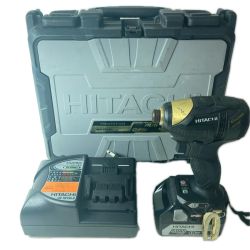 HITACHI 日立 インパクトドライバ コードレス式 18v WH18DDL ブラック×ゴールド 充電器・充電池1個・ケース付 Bランク