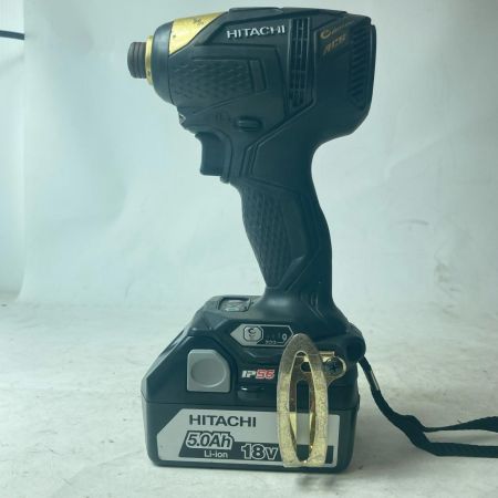 HITACHI 日立 インパクトドライバ コードレス式 18v WH18DDL ブラック×ゴールド 充電器・充電池1個・ケース付