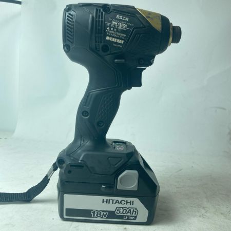 HITACHI 日立 インパクトドライバ コードレス式 18v WH18DDL ブラック×ゴールド 充電器・充電池1個・ケース付