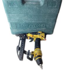 HITACHI 日立 電動タッカ 高圧 N3804HMF ゴールド ケース付 Cランク