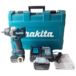 MAKITA マキタ インパクトレンチ TW700D ブルー 充電器・充電池2個・ケース付 コードレス式 18v 6.0Ah  Aランク