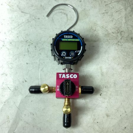 イチネンTASCO ボールバルブ式 デジタルシングルマニホールド TA123DG 箱付