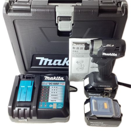 MAKITA マキタ インパクトドライバ コードレス式 18v TD173DRGXB ブラック 充電器・充電池2個・ケース付
