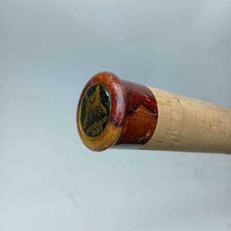 ホンナミスピリット トラウトロッド ホンナミロッド502UL リールシート「花梨紅白」/スレッド「パープル」 ハンドメイドロッド