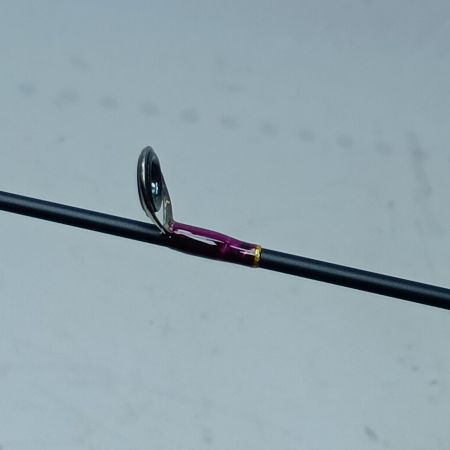 ホンナミスピリット トラウトロッド ホンナミロッド502UL リールシート「花梨紅白」/スレッド「パープル」 ハンドメイドロッド