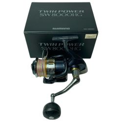 SHIMANO シマノ スピニングリール 15ツインパワーSW 8000HG 03320 箱・リールポーチ付 Bランク