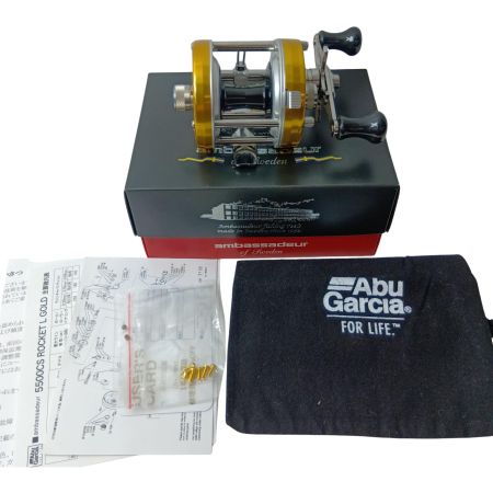 Abu Garcia アブガルシア ベイトリール  アンバサダー 5500CS ロケット ゴールド 福田モデル 00J20SE