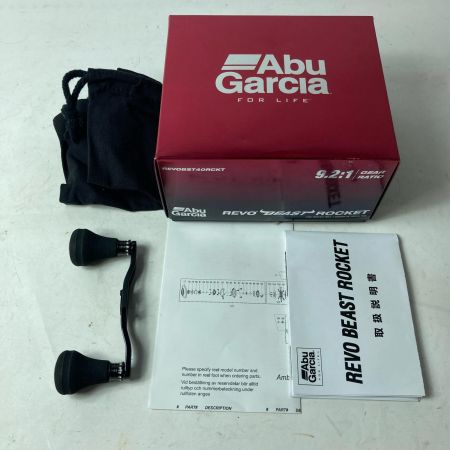 Abu Garcia アブガルシア ベイトリール REVO BEAST ROCKET 箱・リールポーチ・ハンドル付き