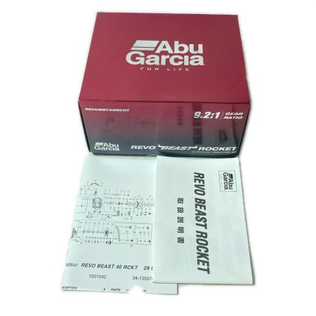 Abu Garcia アブガルシア ベイトリール REVO BEAST ROCKET 箱・VARIAL ハンドルカスタム付き