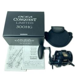 SHIMANO シマノ ベイトリール 19オシアコンクエストリミテッド 300HG 04061 箱・リールポーチ付 Bランク