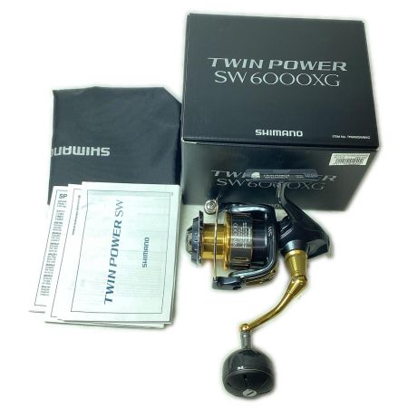 SHIMANO シマノ スピニングリール 16ツインパワーSW 6000XG SE49 03734 箱・リールポーチ付