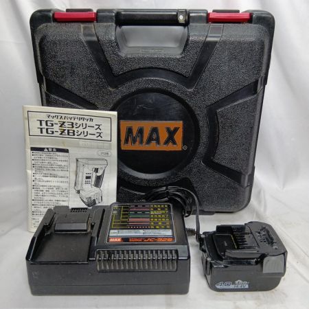 MAX マックス TG-Z3 レッド 充電器・充電池1個・ケース付 コードレス式 TG-Z3 レッド