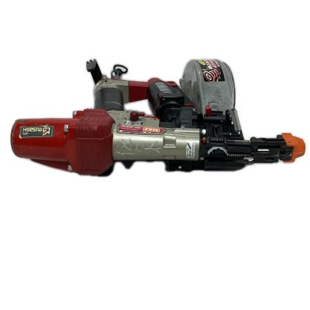 MAX マックス ねじ打ち機 TD-341G レッド×シルバー 本体のみ 常圧 不明 キズ・ヨゴレ有 TD-341G レッド×シルバー