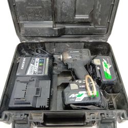 HiKOKI ハイコーキ インパクトドライバ WH36DA ブラック 程度C 充電器・充電池2個・ケース付 コードレス式 36v 204044 WH36DA ブラック Cランク