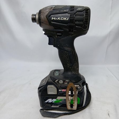 HiKOKI ハイコーキ インパクトドライバ WH36DA ブラック 程度C 充電器・充電池2個・ケース付 コードレス式 36v 204044 WH36DA ブラック