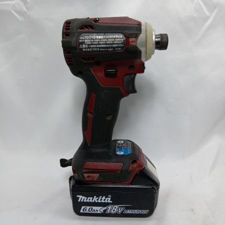 MAKITA マキタ TD171DGXAR レッド 程度B 3/0/0、5/0/20 703754 使用感有 TD171DGXAR レッド