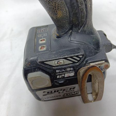 HITACHI 日立 インパクトドライバ WH14DBAL2 ブラック 充電器・充電池2個・ケース付 コードレス式 14.4v 使用感有 WH14DBAL2 ブラック