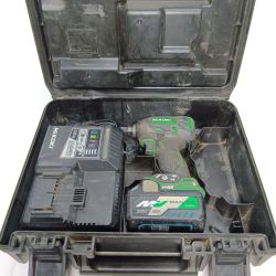 HiKOKI ハイコーキ インパクトドライバ WH18DDL2 グリーン 充電器・充電池1個・ケース付 コードレス式 18v N00042 現状販売 軸ブレ有 WH18DDL2 グリーン Cランク